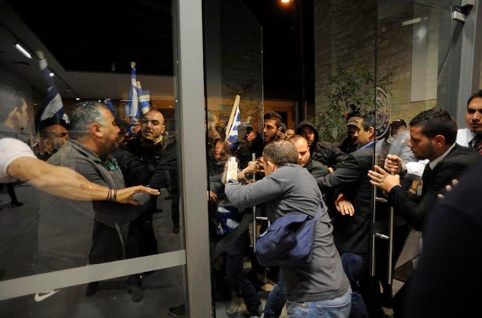 KKTC Cumhurbaşkanı Rum Kesimi'nde saldırıya uğradı