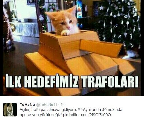 Sosyal medyada kedi-trafo esprileri