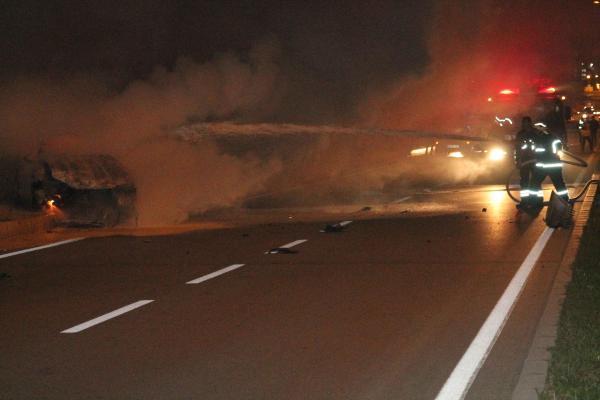 Muğla'da bir sürücü LPG'li aracıyla kaza yaptı