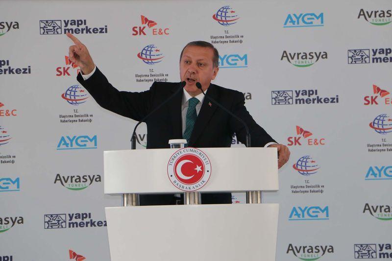 Erdoğan Avrasya Tüneli'ni açma çalışmasını başlattı