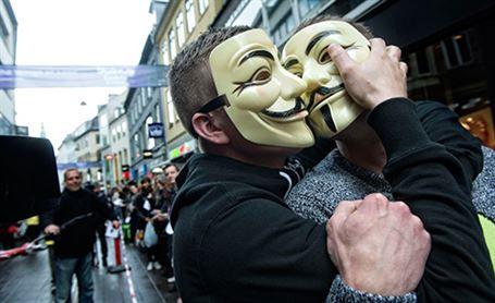 Kopenhag'da öpüşme rekoru kırıldı