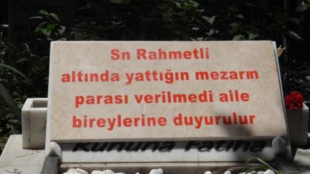 Mermerci mezar taşına yazı yazarak intikam aldı