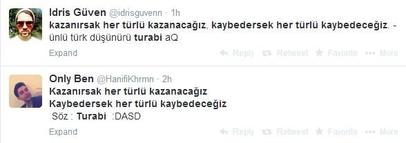 Survivor Turabi'den yeni aforizmalar