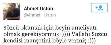 Sözcü'nün haberi espri konusu oldu