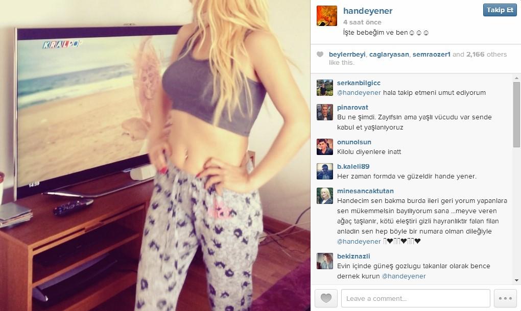 Hander Yener kilolu fotoğraflarına cevap verdi