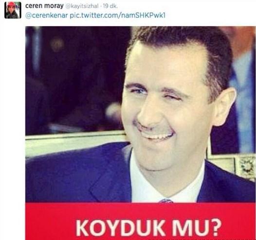 Ceren Moray'ın Esad mesajı: Koyduk mu