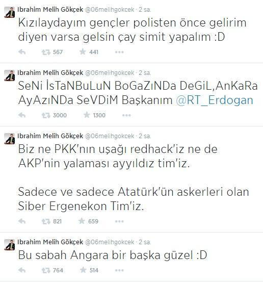 Melih Gökçek'in Twitter hesabı hacklendi