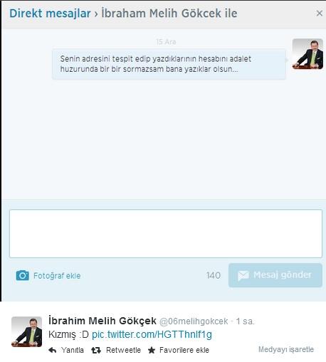 Melih Gökçek'in Twitter hesabı hacklendi