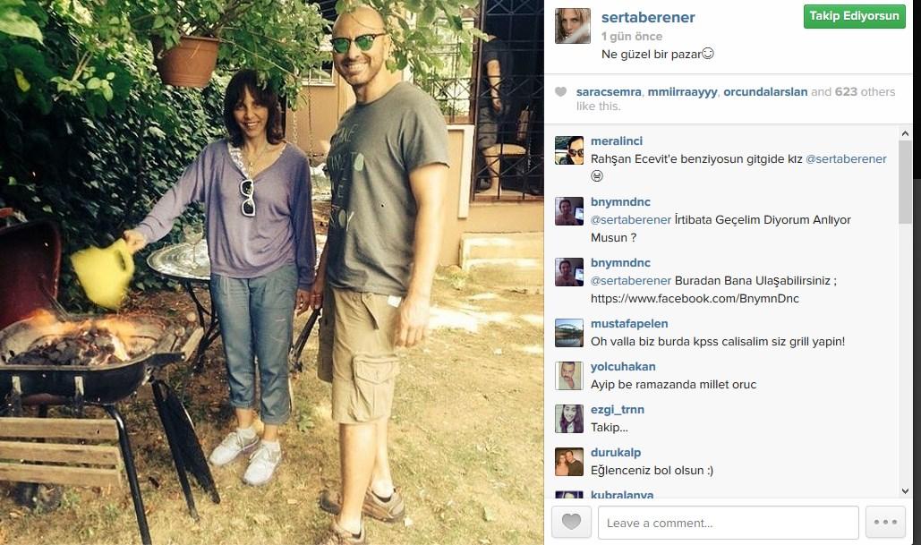 Sertab Erener'in mangal keyfi hayranlarını kızdırdı