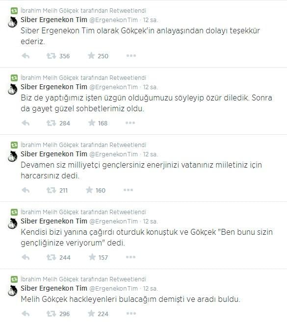Melih Gökçek hesabını hack'leyenleri buldu