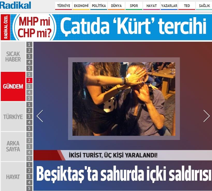 Radikal'den Ramazan'da dayak haberi