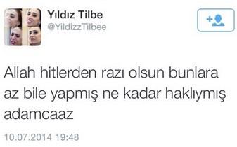Yıldız Tilbe: Allah Hitler'den razı olsun