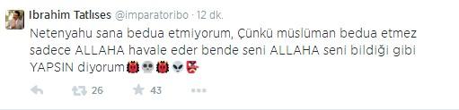 Tatlıses: Netanyahu seni Allah'a havale ediyorum