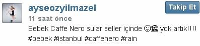 Bebek'teki Caffe Nero'yu su bastı - İzle