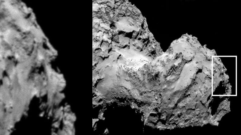 Kuyruklu yıldızın yüzü görüntülendi