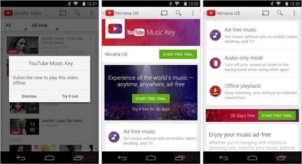 YouTube Music Key geliyor
