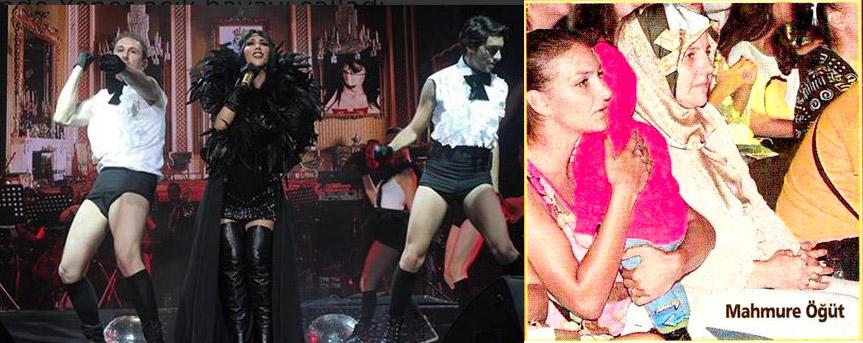 Kayınvalidesi Hande Yener'i izledi