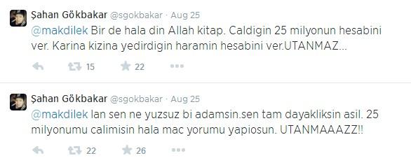 Şahan Gökbakar'dan davalık olduğu Akdilek'e sert mesaj