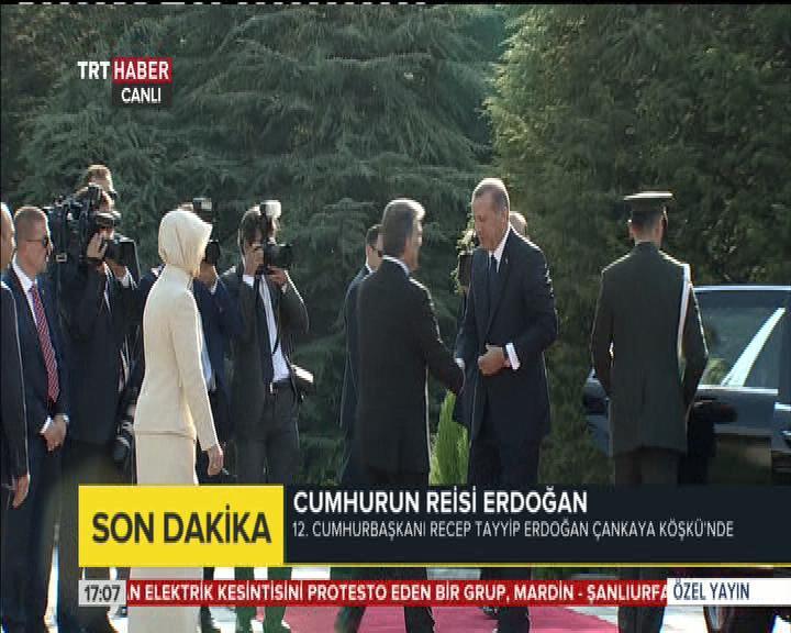 Erdoğan Çankaya Köşkü'nde İZLE