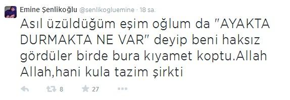 Emine Şenlikoğlu'ndan İstiklal Marşı'na hakaret