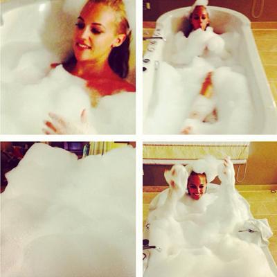 Meryem Uzerli'den küvet pozu