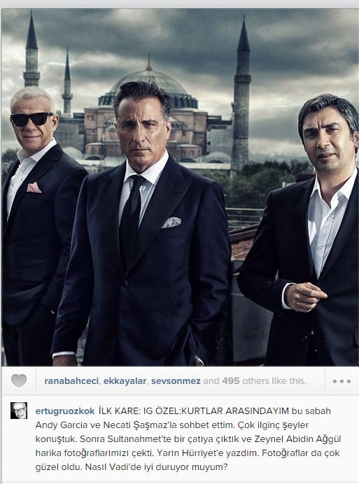 Ertuğrul Özkök'ten Kurtlar Vadisi pozu