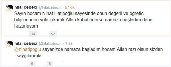 Hilal Cebeci: Nihat Hatipoğlu sayesinde namaza başladım