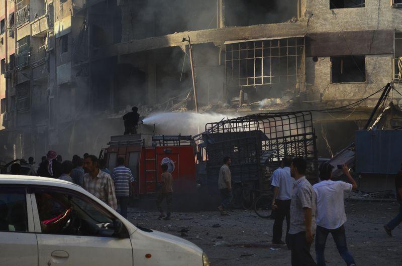 Şam'a hava saldırısı: 50 ölü