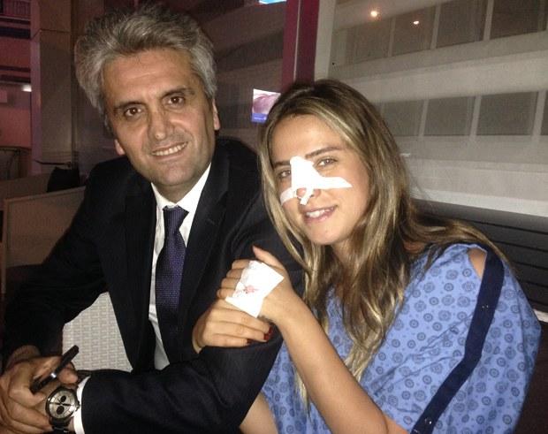 Ceyda Ateş'in burnu kırıldı