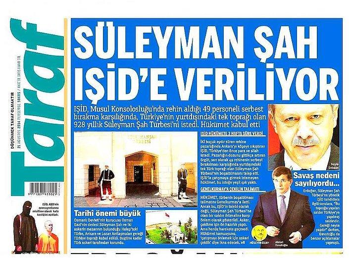 Taraf'ın Süleyman Şah iddiası patladı