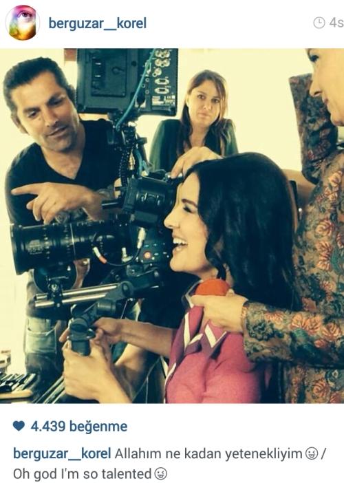 Bergüzar Korel kameraman oldu