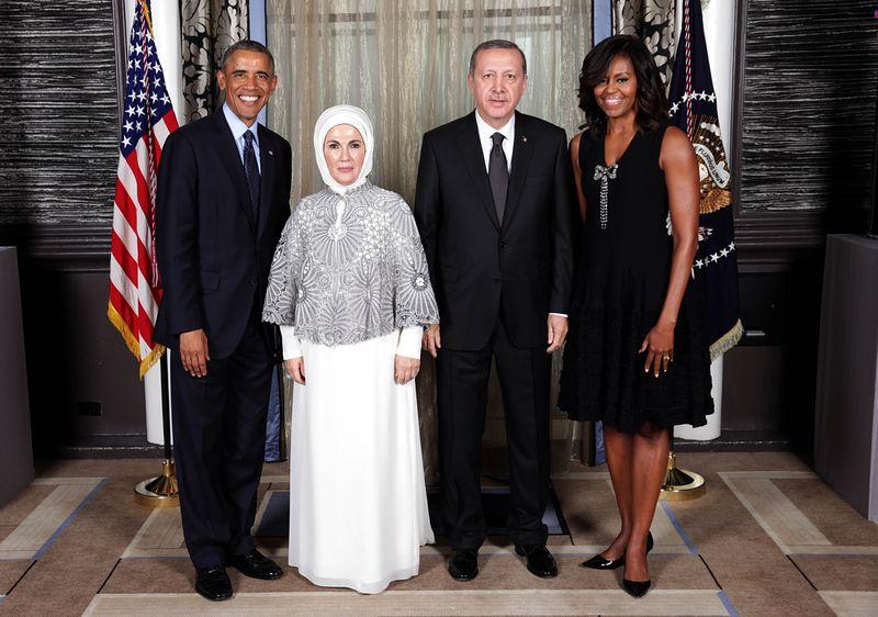 Erdoğan ve Obama resepsiyonda bir araya geldi