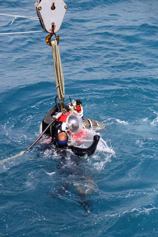 Mersin'de Atmosferik Dalış Sistemi tatbikatı