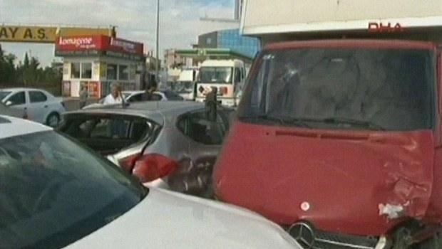 D-100 Karayolu'nda zincirleme trafik kazası