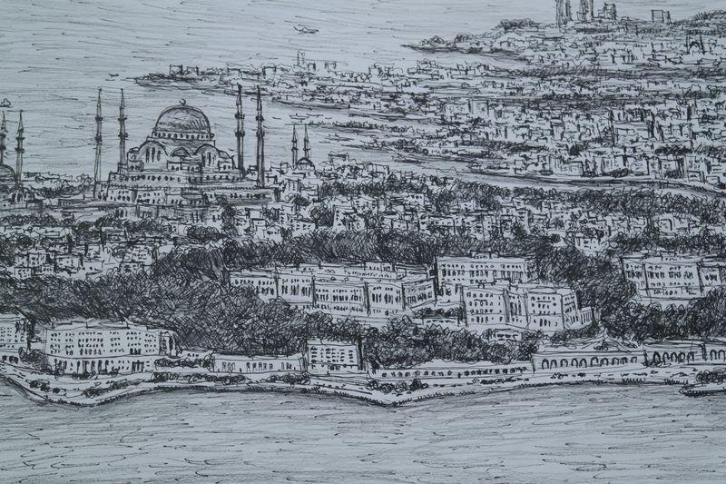 Dahi Bellek Stephen Wiltshire İstanbul'u çizdi