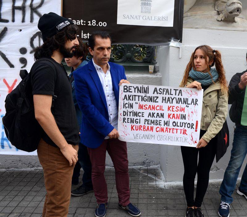 Taksim’de kurban protestosu