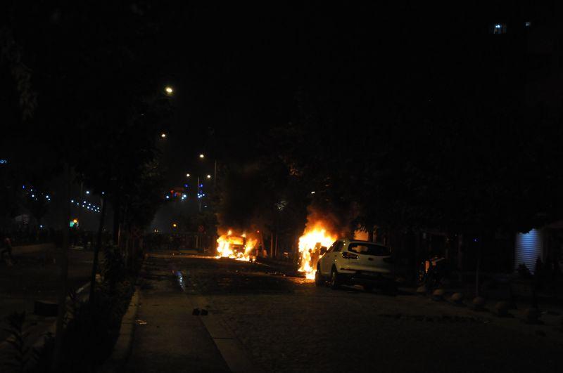 Türkiye genelinde izinsiz Kobani eylemleri