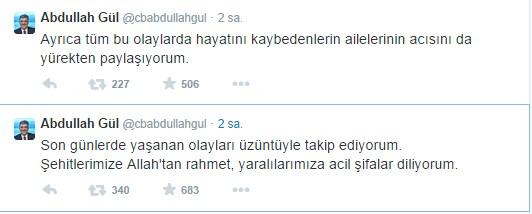 Abdullah Gül sessizliğini bozdu