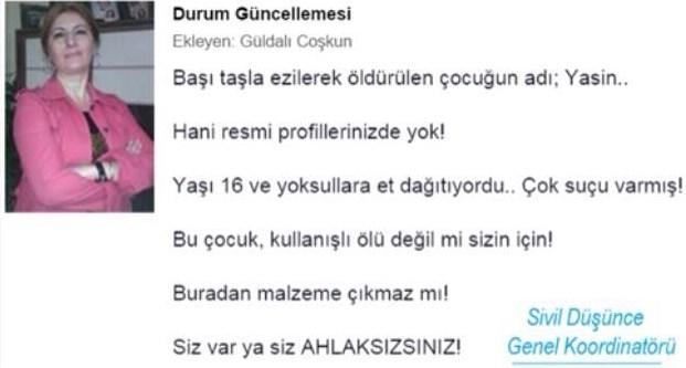 Başı taşla ezilen genç Berkin Elvan gibi sahiplenilmedi
