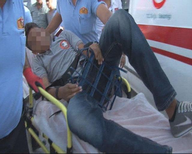 Adanalı çocuğun kalçasına bisikletin demiri saplandı İZLE