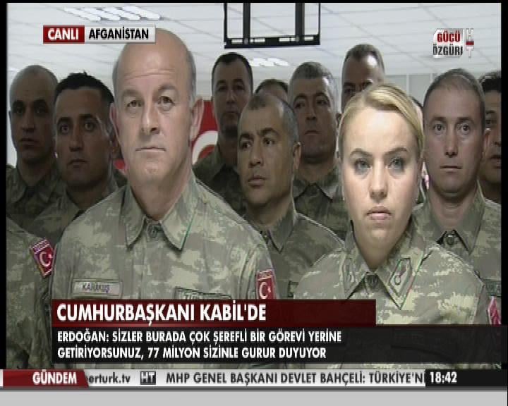 Erdoğan Afganistan'daki Doğan Kışlası'nda konuştu