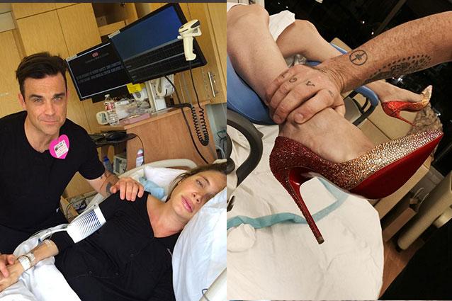 Ayda Field doğuma topuklu ayakkabıyla girdi