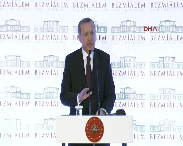 Cumhurbaşkanı Erdoğan Bezmialem Vakıf Üniversitesi'nde