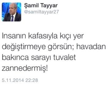 Şamil Tayyar'dan Mimarlar Odası Başkanı'na tuvalet yanıtı