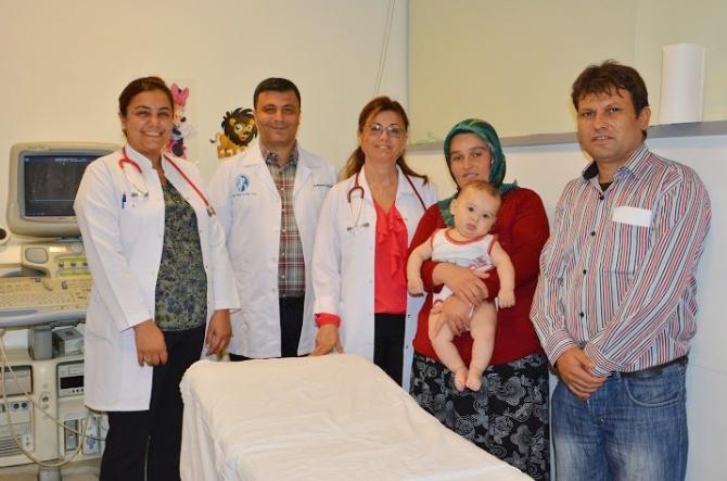 Denizli'de 5 aylık bebeğe anjiyo yapıldı