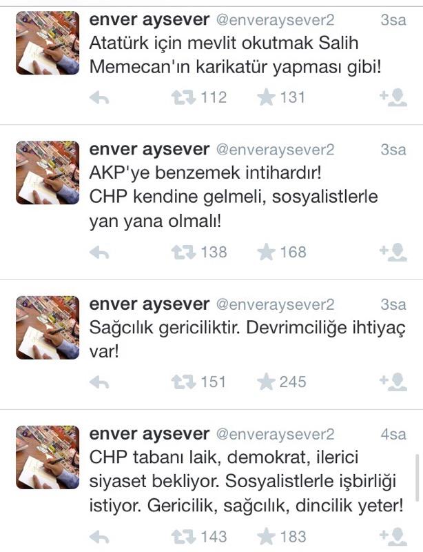 Enver Aysever'den CHP'ye mevlit eleştirisi