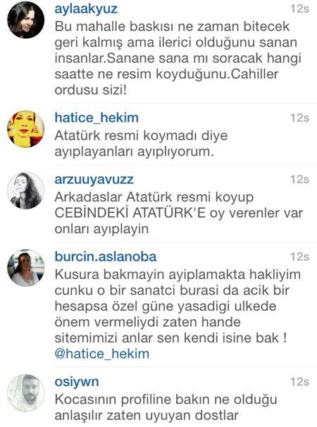 Hande Ataizi'ne 10 Kasım linci