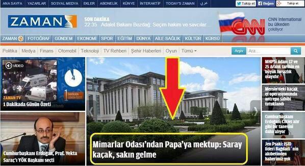 Mimarlardan Papa'ya: Cumhurbaşkanlığı Sarayı'na gelme