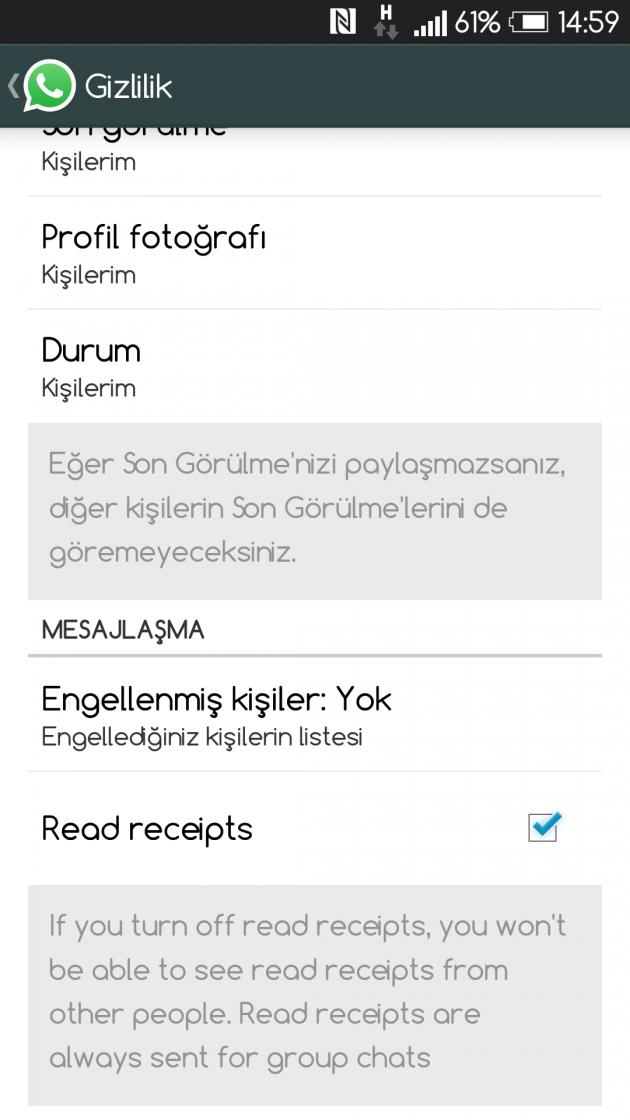 WhatsApp'a mavi tiki kapama özelliği geldi