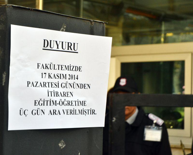 DTCF'de olaylar nedeniyle eğitime ara verildi İZLE